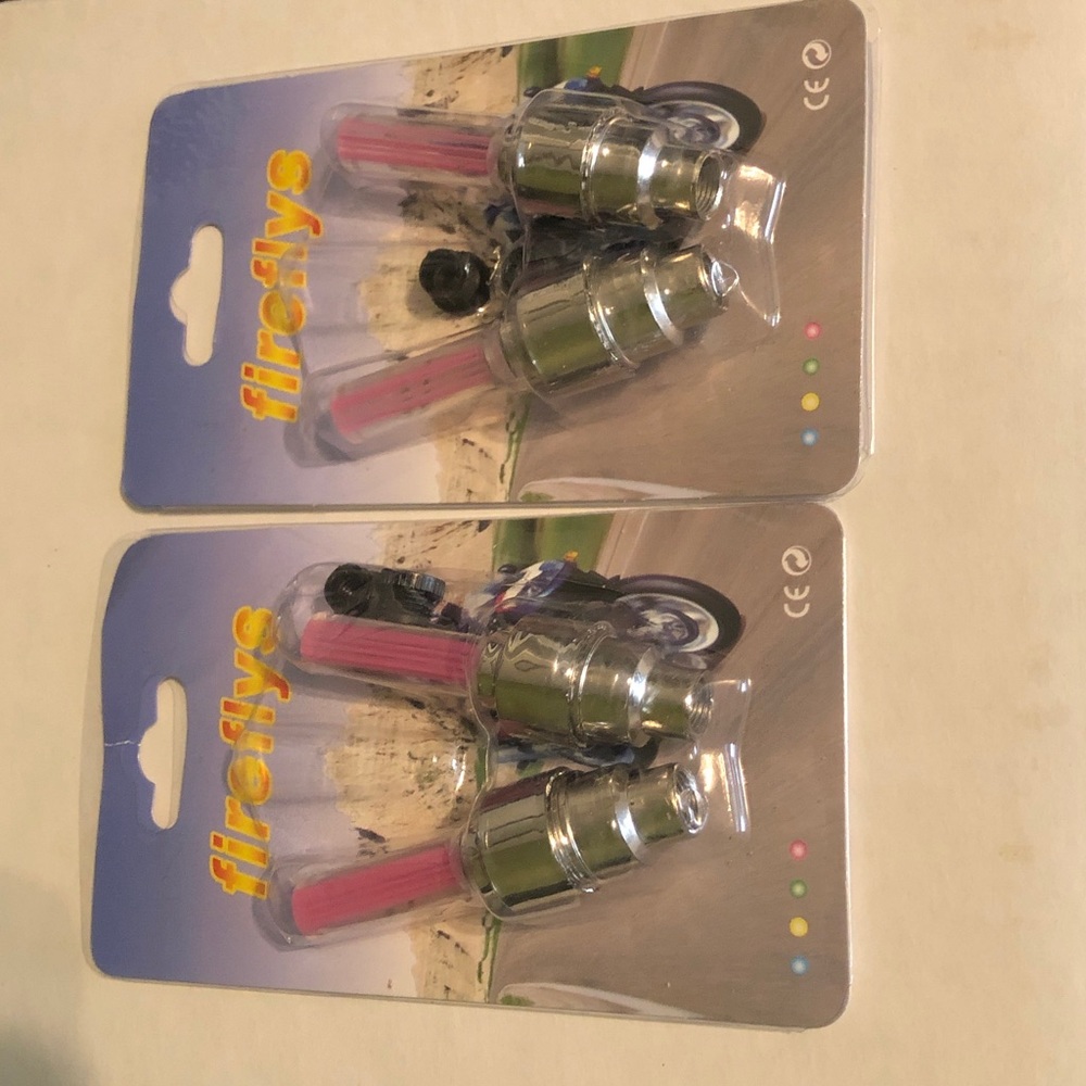 Firefly Wheel Tire Valve Red LED Car,bike